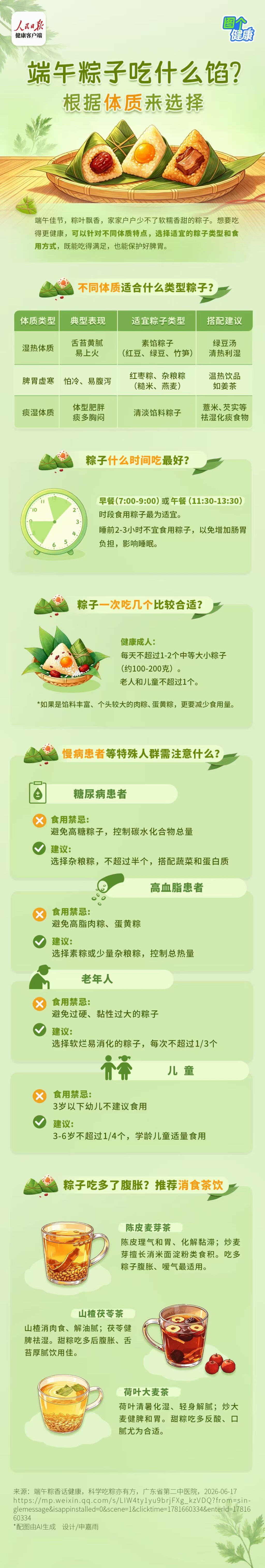 端午粽子吃什么馅？根据体质来选择